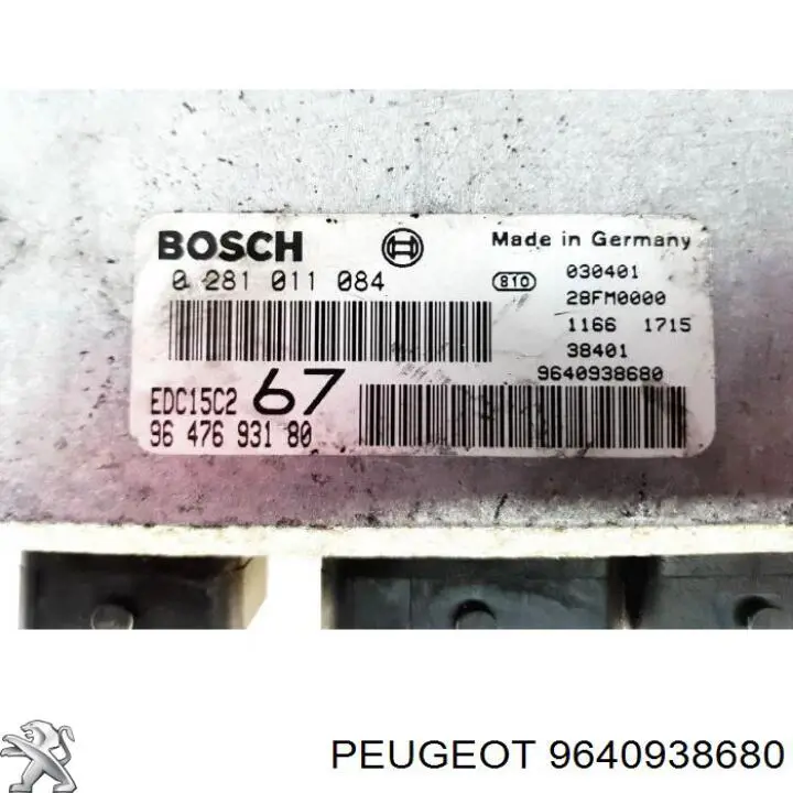 9640938680 Peugeot/Citroen Centralina Del Motor
