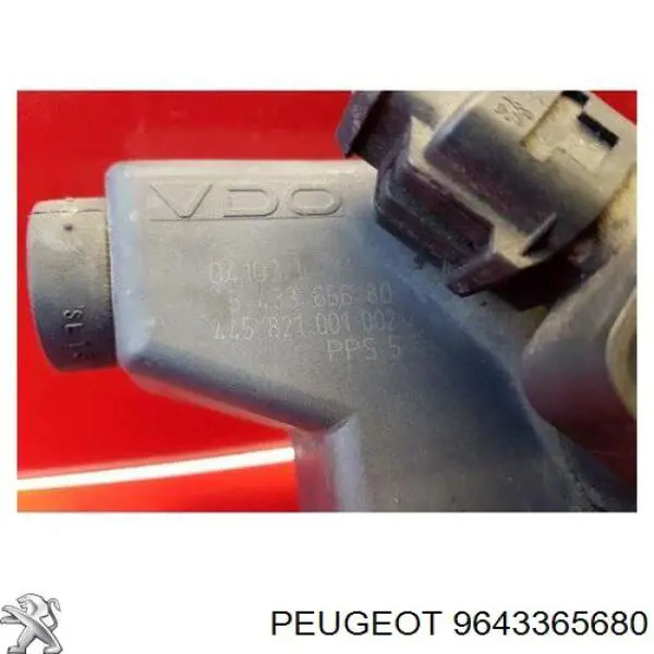 9643365680 Peugeot/Citroen Sensor de posición del pedal del acelerador
