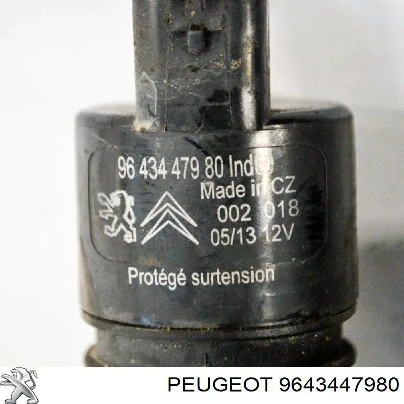 Comprar 9643447980 Renault (RVI) Bomba-motor de limpiaparabrisas delantero/trasero