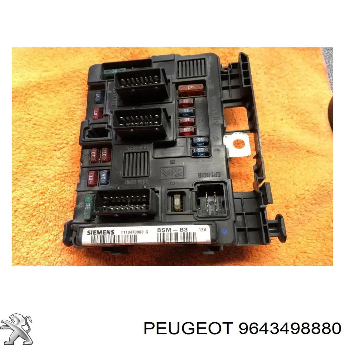 9643498880 Peugeot/Citroen caja de fusibles