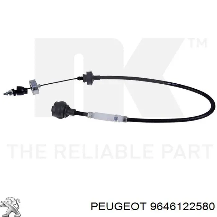 9646122580 Peugeot/Citroen cable de embrague