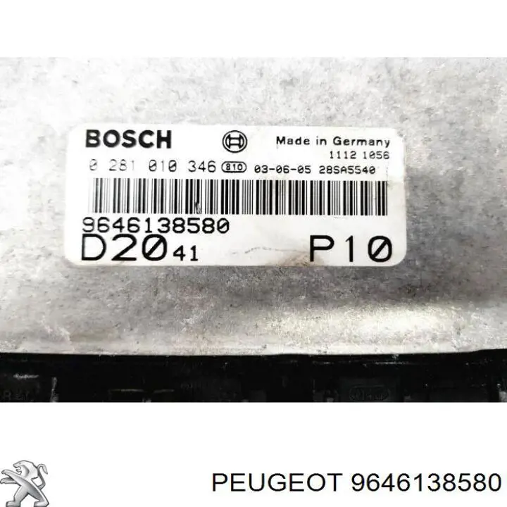 Módulo de control del motor Peugeot/Citroen 0281010346