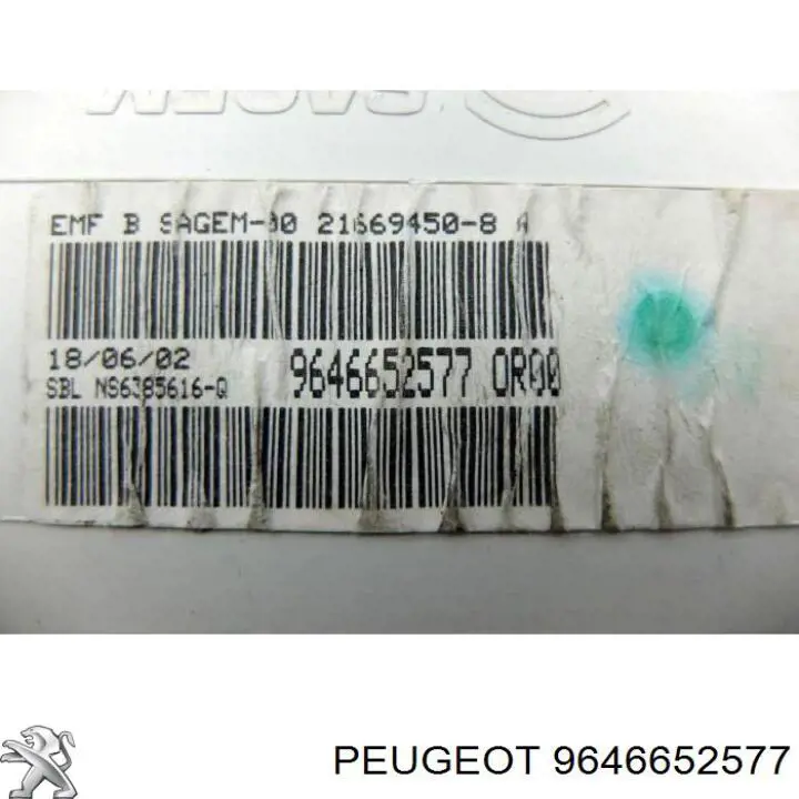Comprar 9646652577 Peugeot/Citroen 