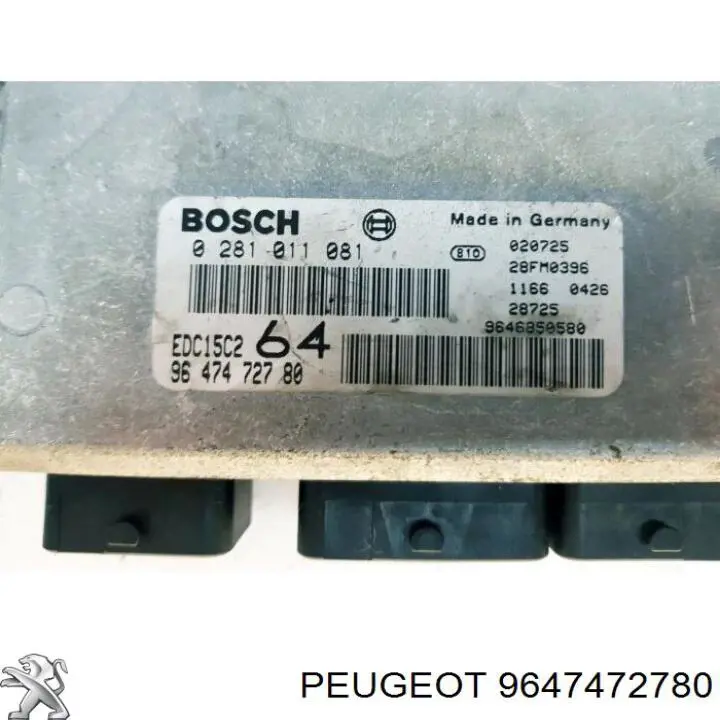 Unidad de control del motor  Peugeot/Citroen 9647472780 precio, desde 34,85 EUR