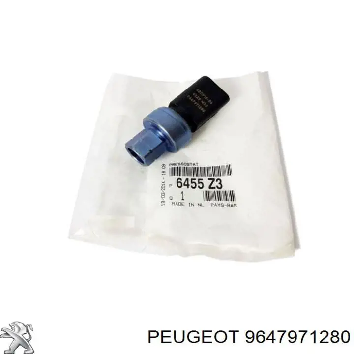 Sensor de presion de aire acondicionado 9647971280 Peugeot/Citroen