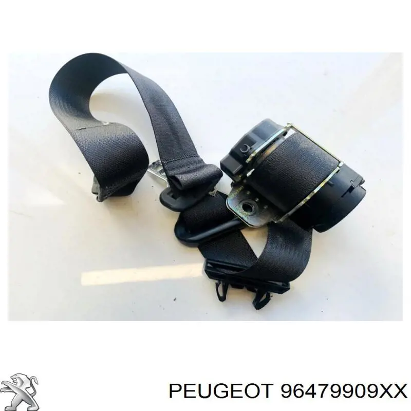 96479909XX Peugeot/Citroen cinturón de seguridad delantero derecho