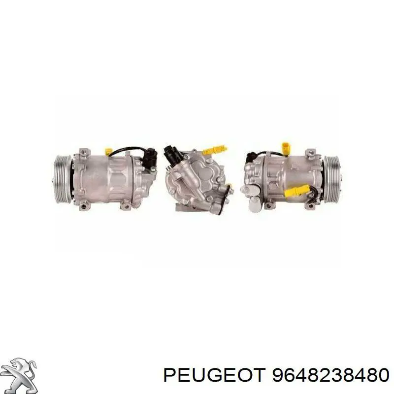 9648238480 Peugeot/Citroen compresor de aire acondicionado