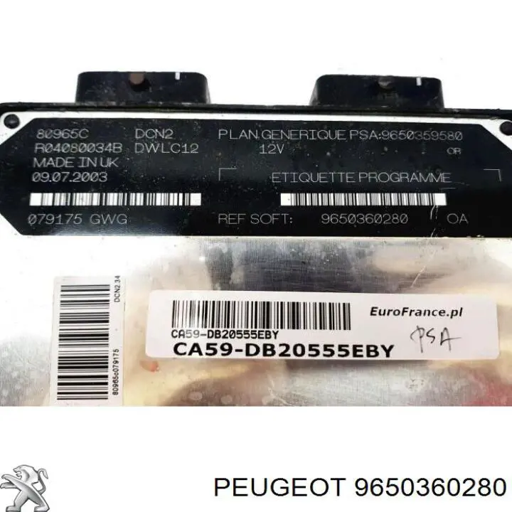  ECU Peugeot 306 