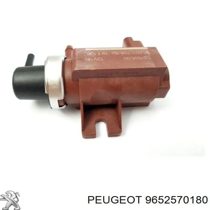 9652570180 Peugeot/Citroen Válvula solenoide de control de presión de sobrealimentación