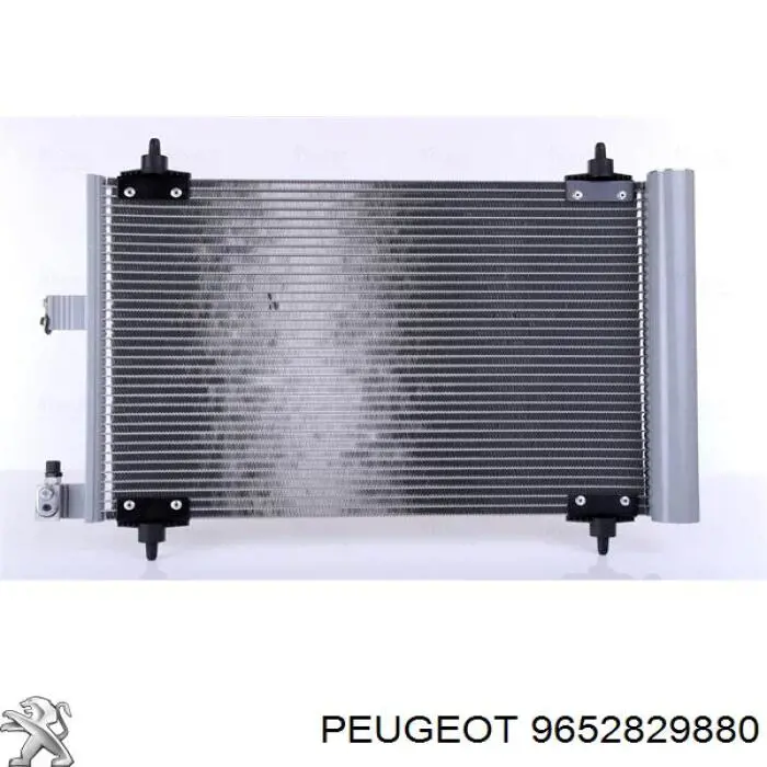 9652829880 Peugeot/Citroen condensador aire acondicionado