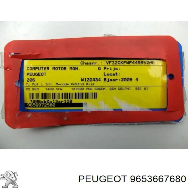  Peugeot/Citroen 9653667680 precio, desde 55,18 EUR