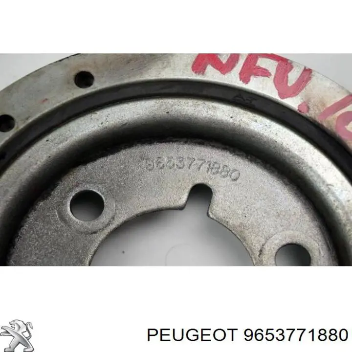9653771880 Peugeot/Citroen polea de cigüeñal