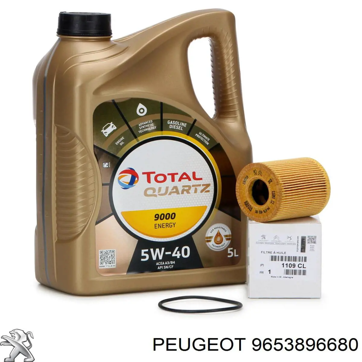 9653896680 Peugeot/Citroen filtro de aceite