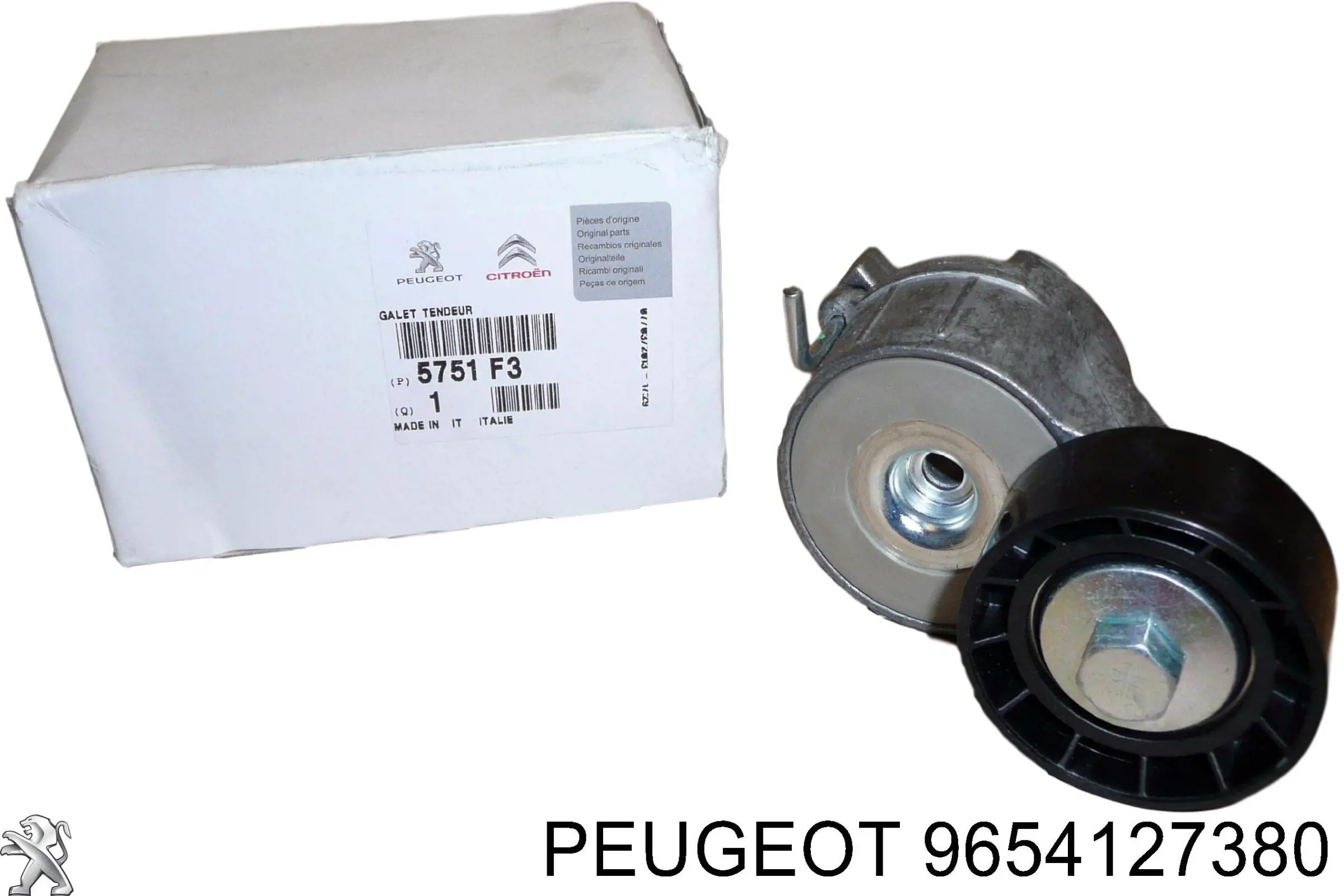 9654127380 Peugeot/Citroen tensor de correa, correa poli v