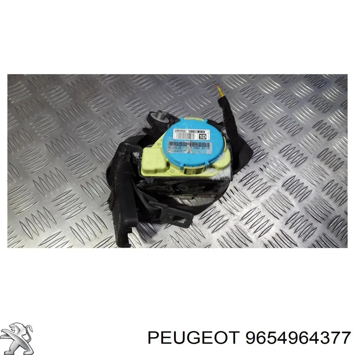 9654964377 Peugeot/Citroen cinturón de seguridad delantero derecho