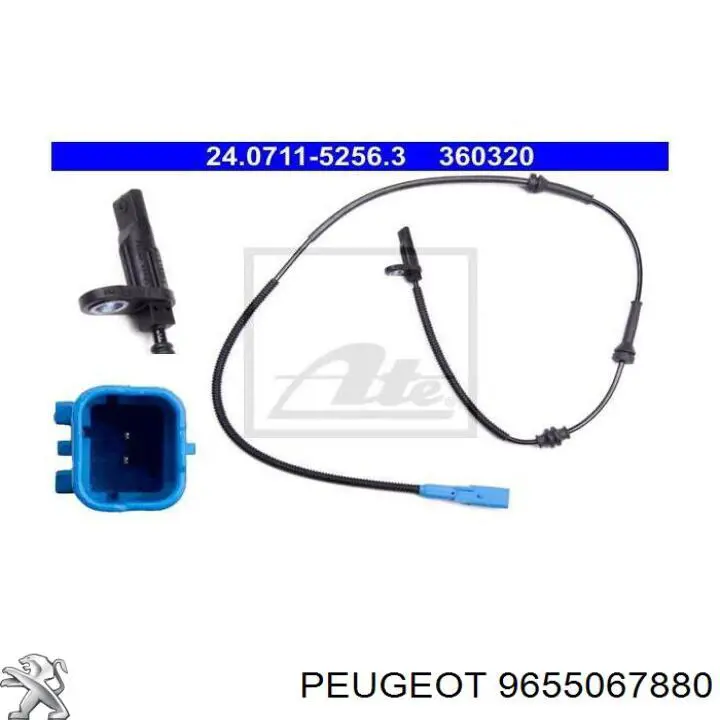 9655067880 Peugeot/Citroen sensor abs delantero