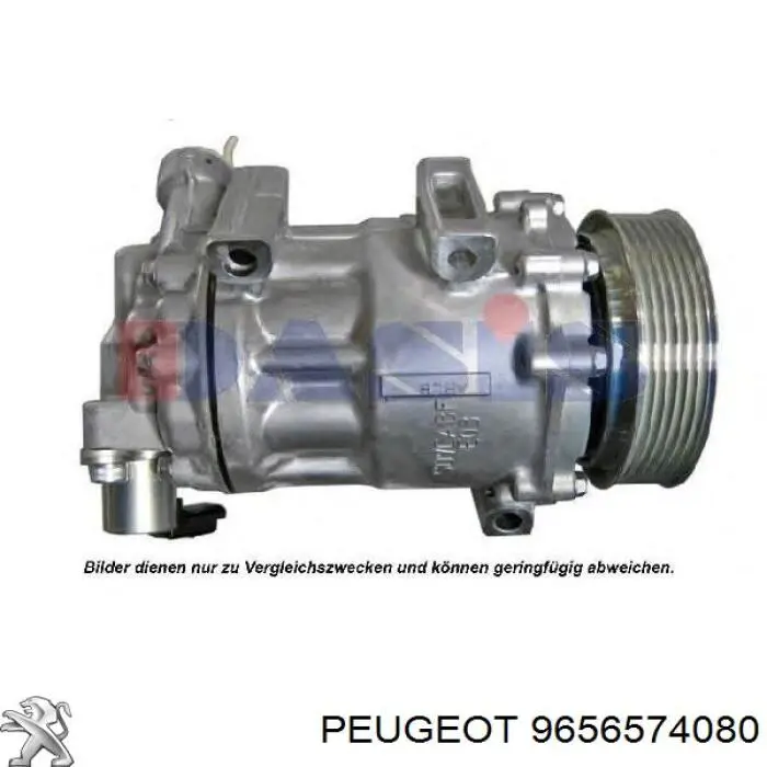 Compresor de aire acondicionado Peugeot 407 6E