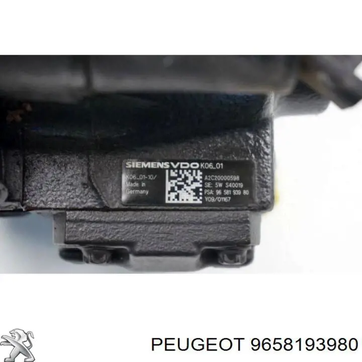 Bomba de alta presión de combustible Peugeot/Citroen 9658193980 precio, desde 251,20 EUR