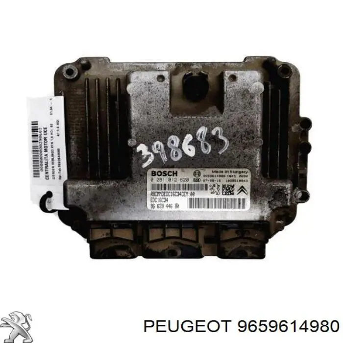 9659614980 Peugeot/Citroen módulo de control del motor (ecu)