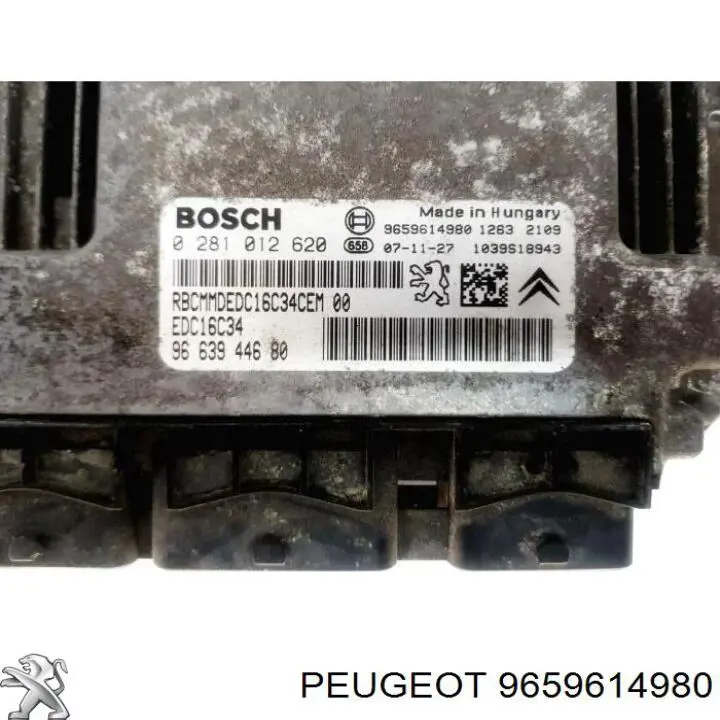 Unidad de control del motor  Peugeot/Citroen 9659614980 precio, desde 45,01 EUR