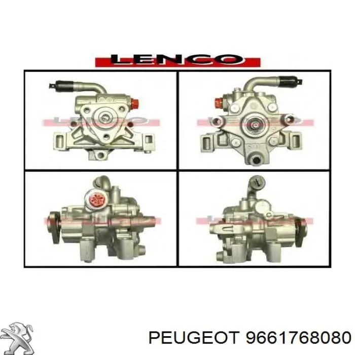 9661768080 Peugeot/Citroen bomba de dirección
