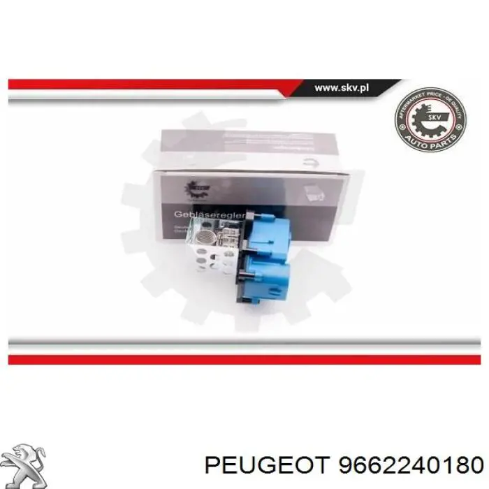 Control De Velocidad De El Ventilador De Enfriamiento (Unidad De Control) PEUGEOT 9662240180