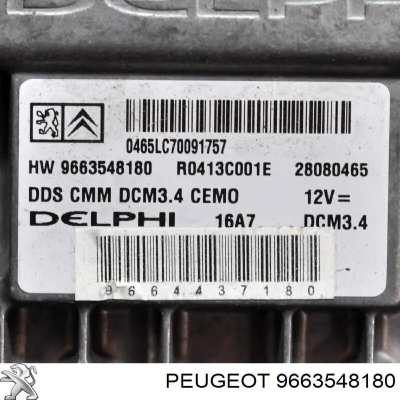 Centralina Del Motor / Modulo De control Del Motor (ecu) para Peugeot 407 (6E)