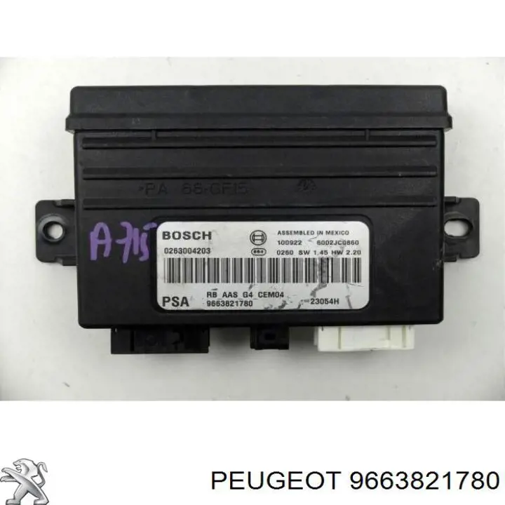  Peugeot/Citroen 9663821780 precio, desde 47,92 EUR