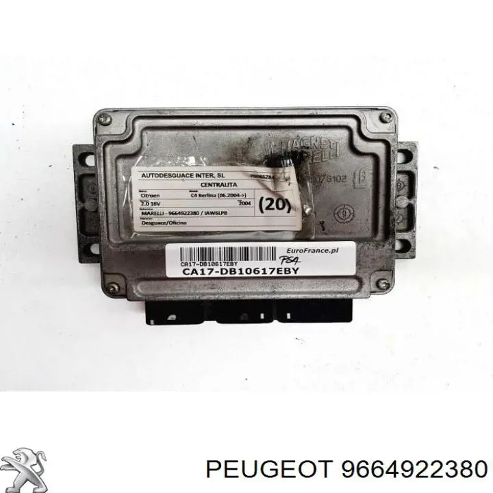  Peugeot/Citroen 9664922380 precio, desde 85,67 EUR