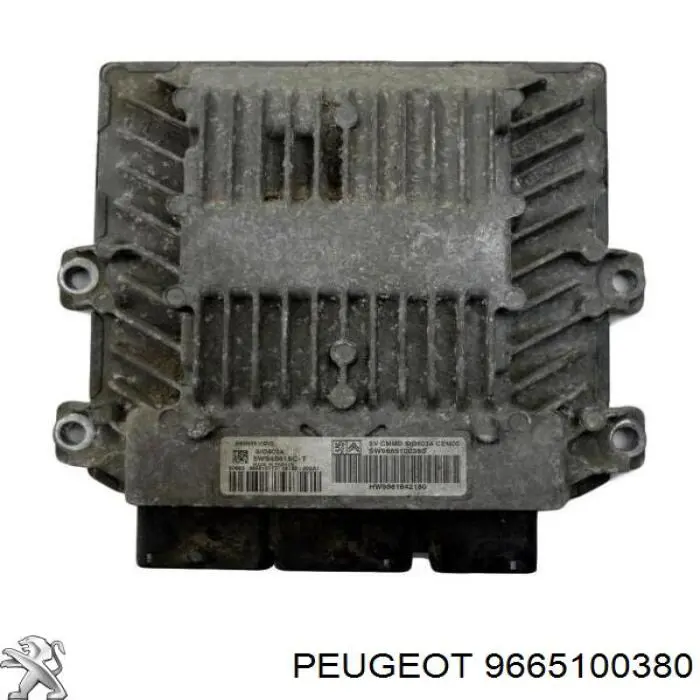 9665100380 Peugeot/Citroen módulo de control del motor (ecu)
