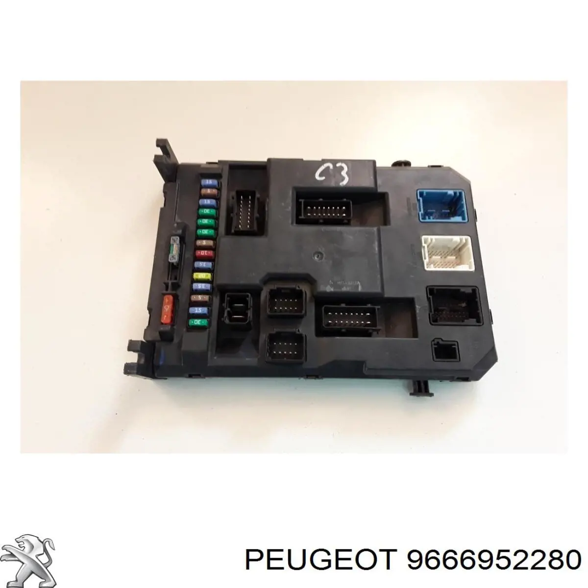 Caja de fusibles trasera interior Peugeot/Citroen 9666952280