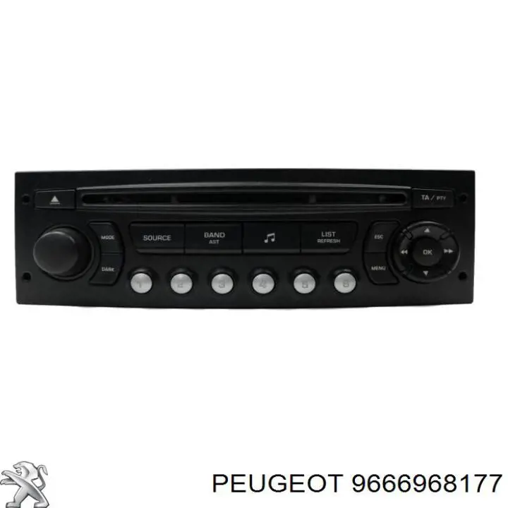 Radio AM/FM Peugeot/Citroen 9666968177 precio, desde 60,98 EUR