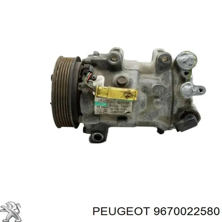 9670022580 Peugeot/Citroen compresor de aire acondicionado