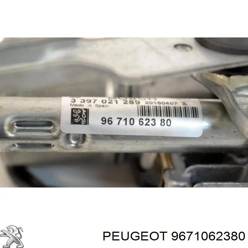 Varillaje de limpiaparabrisas derecho para Peugeot 3008 