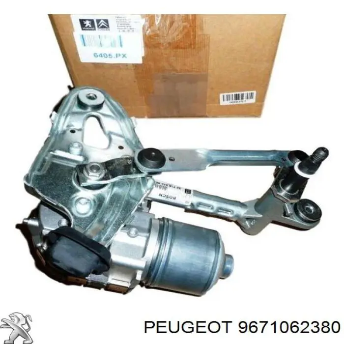 9671062380 Peugeot/Citroen Trapezoide del limpiaparabrisas derecho