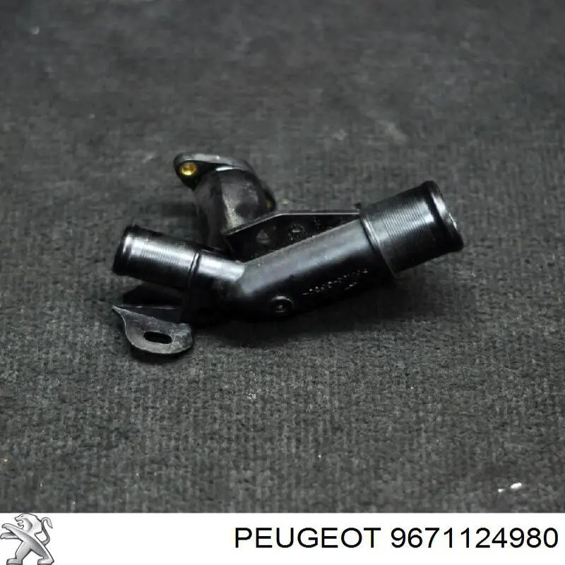 9671124980 Peugeot/Citroen Brida del sistema de refrigeración (triple unión)