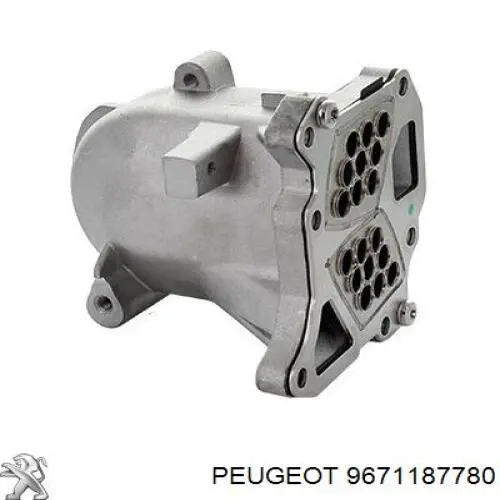 9671187780 Peugeot/Citroen enfriador egr de recirculación de gases de escape