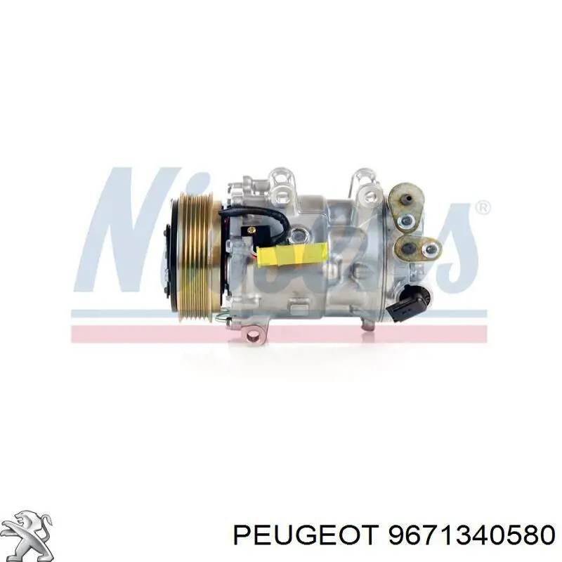 Compresor de aire acondicionado Peugeot 407 6E