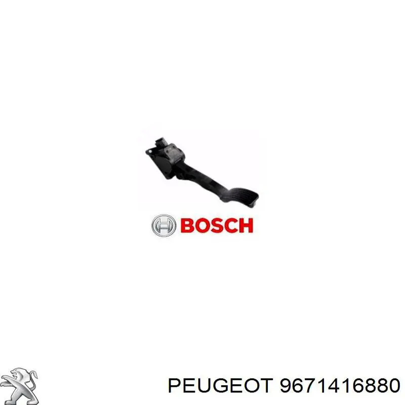 9671416880 Peugeot/Citroen pedal de acelerador