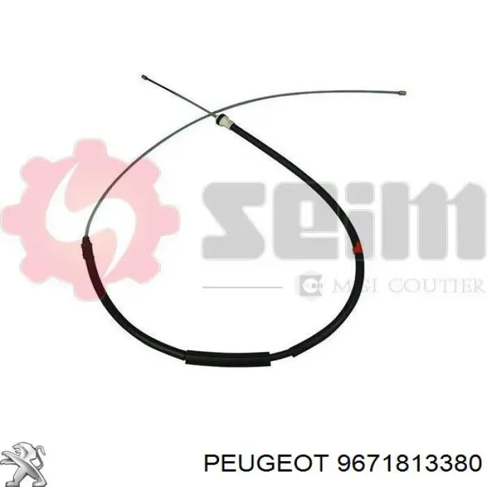 9671813380 Peugeot/Citroen cable de freno de mano trasero derecho/izquierdo