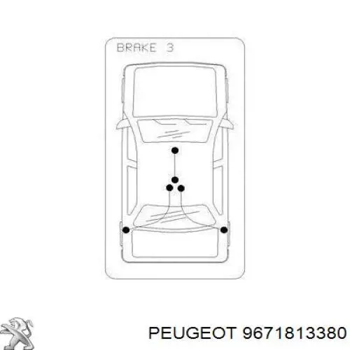 Cable de freno de mano trasero derecho/izquierdo Peugeot/Citroen 9671813380 precio, desde 18,63 EUR