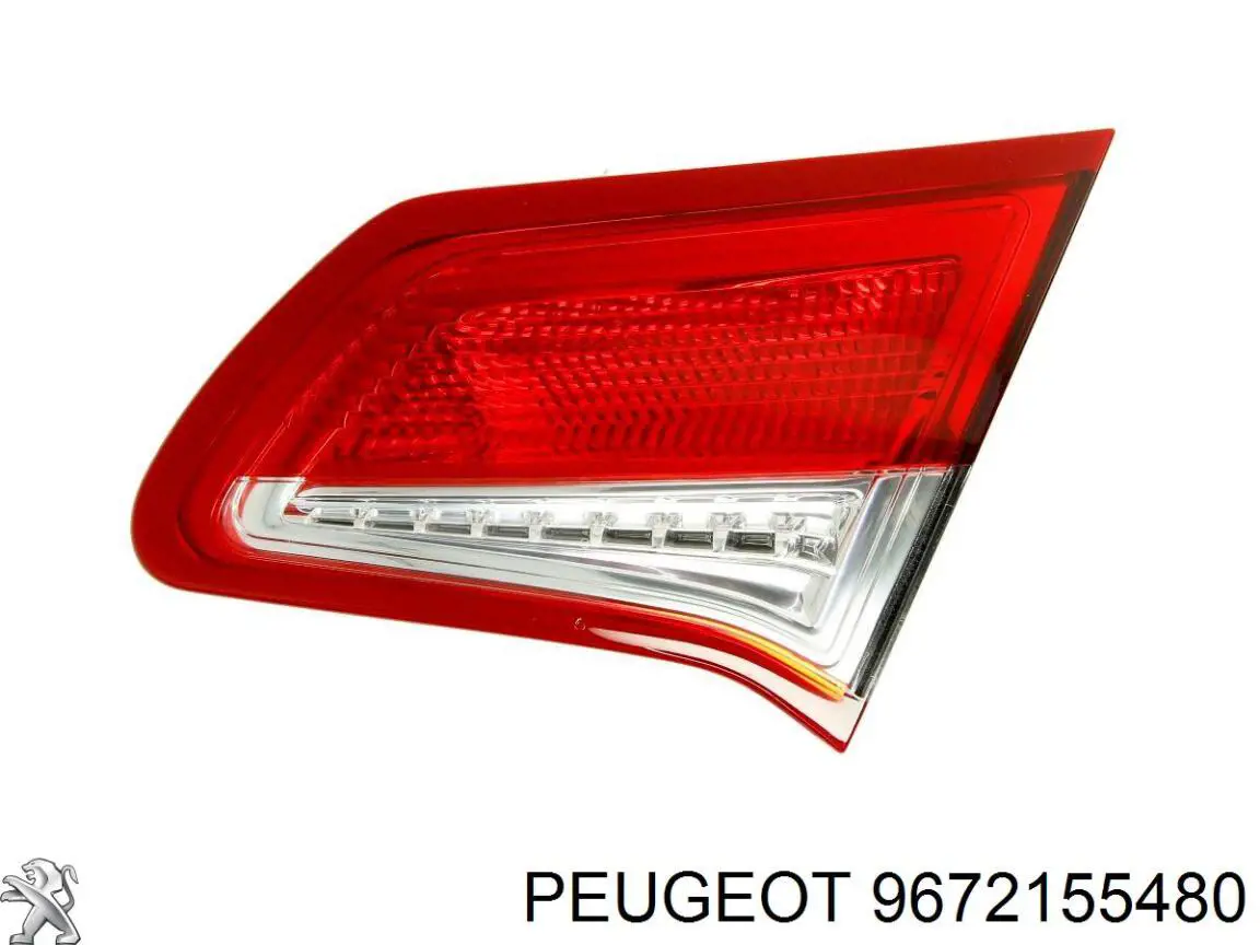 9672155480 Peugeot/Citroen Piloto trasero interior derecho