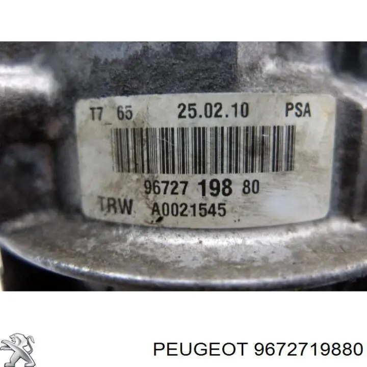 9672719880 Peugeot/Citroen bomba hidráulica de dirección