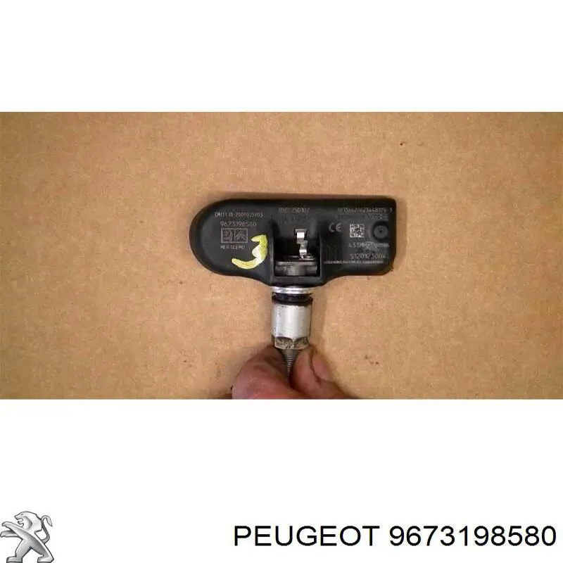 9673198580 Peugeot/Citroen sensor de presion de neumaticos