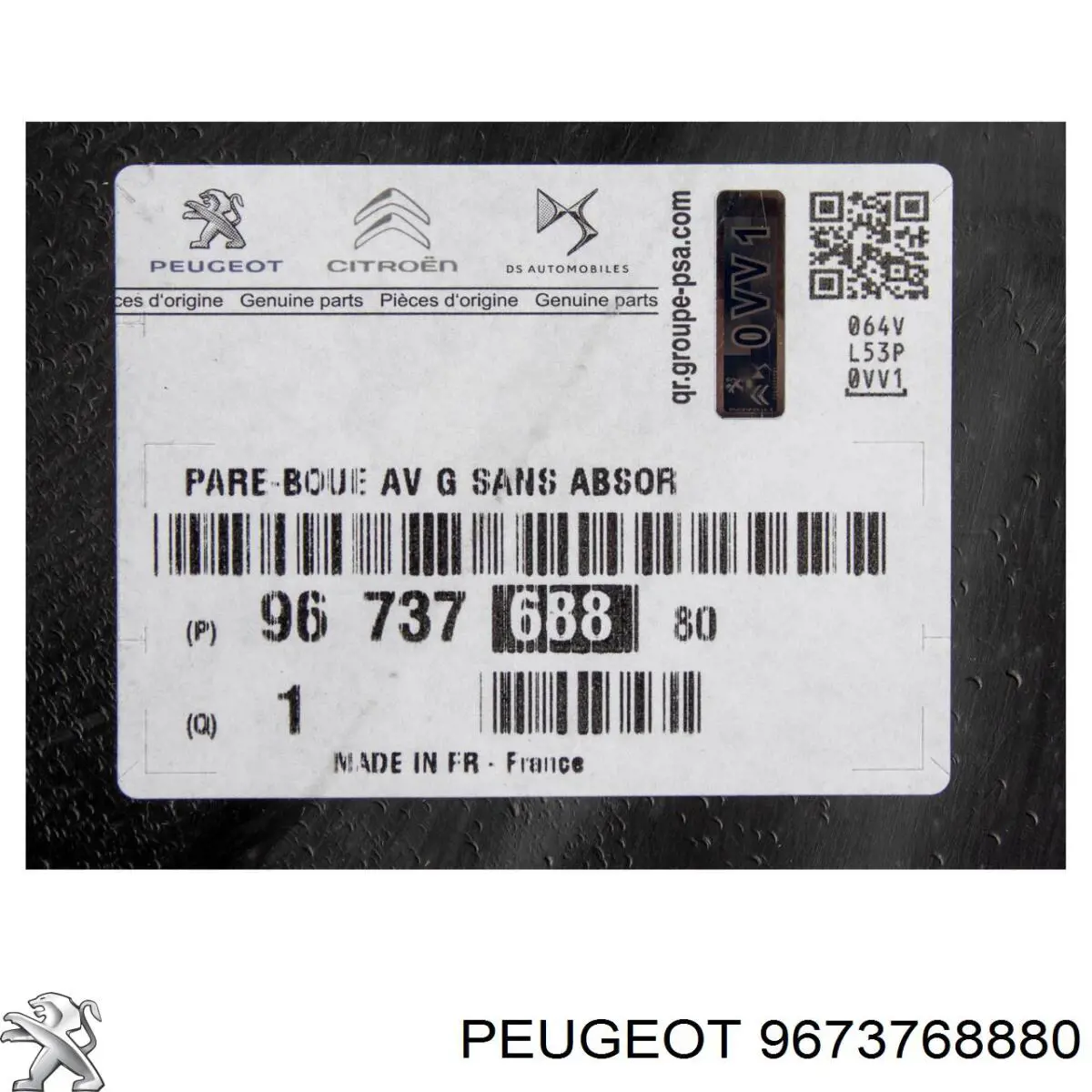 Guardalodos interior izquierdo, guardafango delantero Peugeot/Citroen 9673768880 precio, desde 35,94 EUR