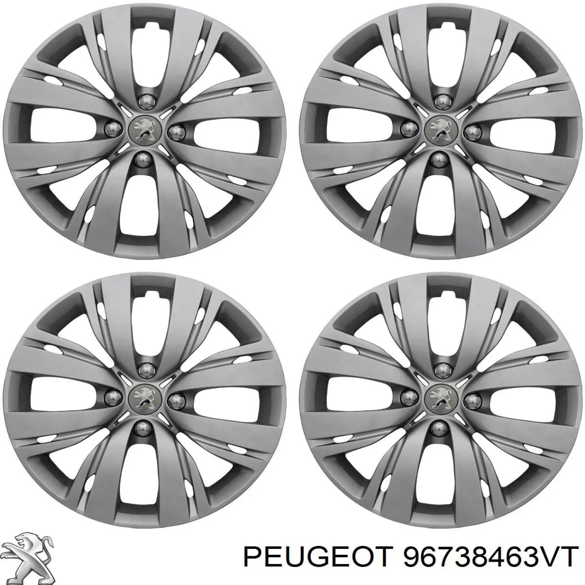 96738463VT Peugeot/Citroen Cubierta de la Llanta