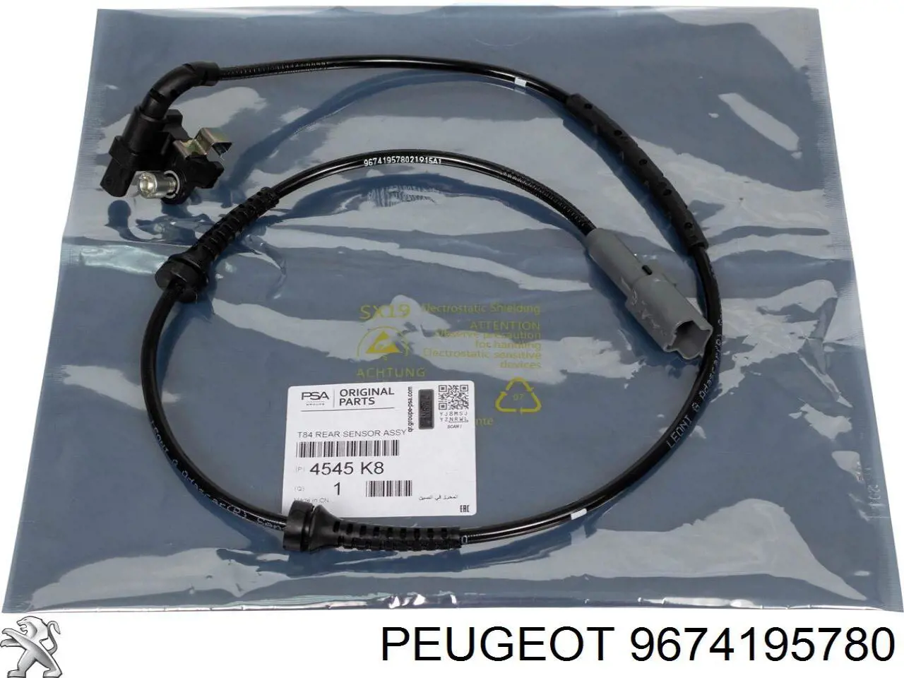 Sensor ABS trasero 78662 FAE