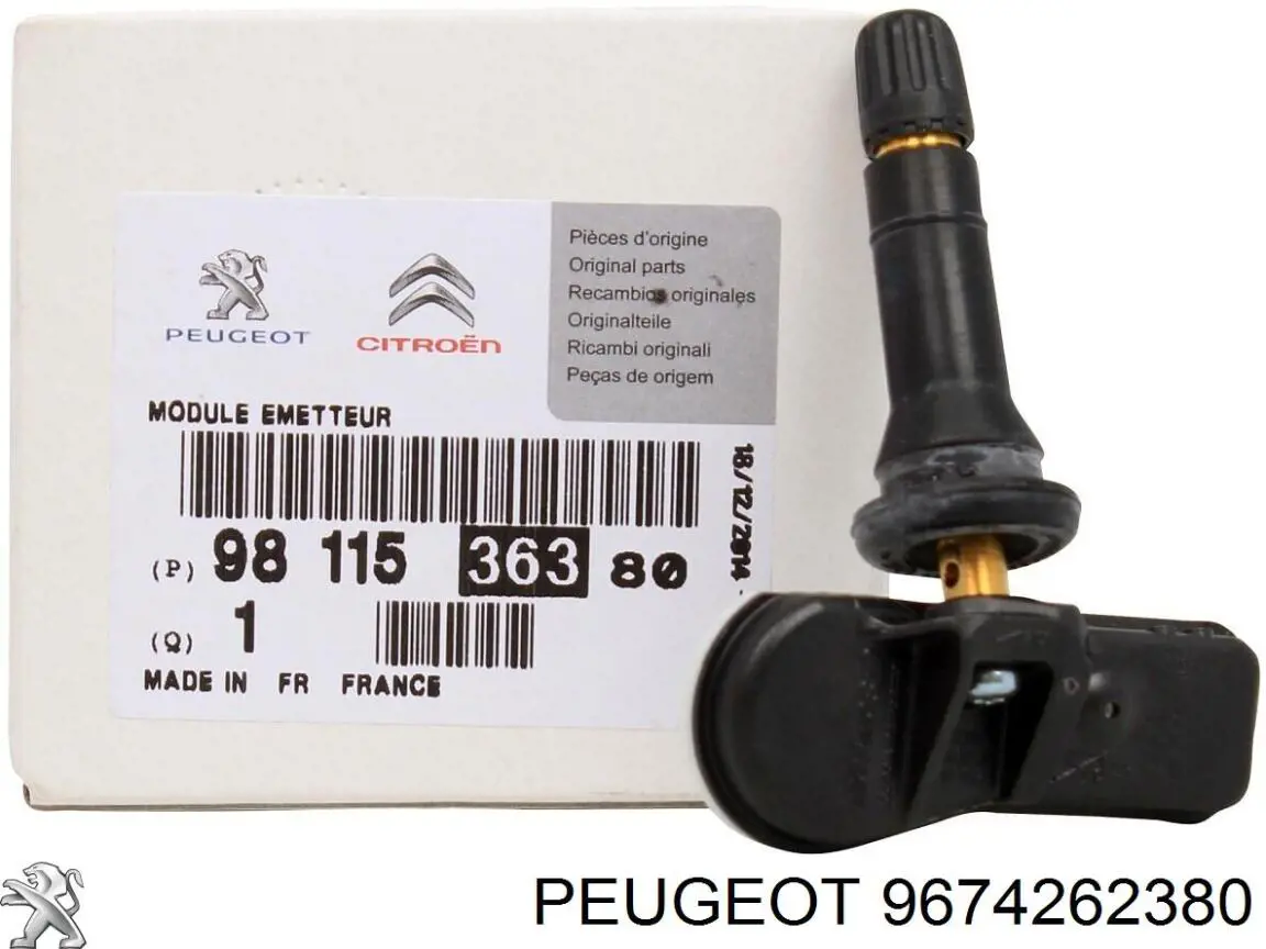 9674262380 Peugeot/Citroen sensor de arbol de levas