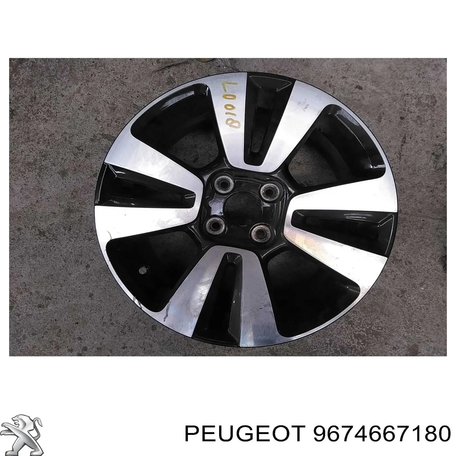 9674667180 Peugeot/Citroen muelle de suspensión eje trasero