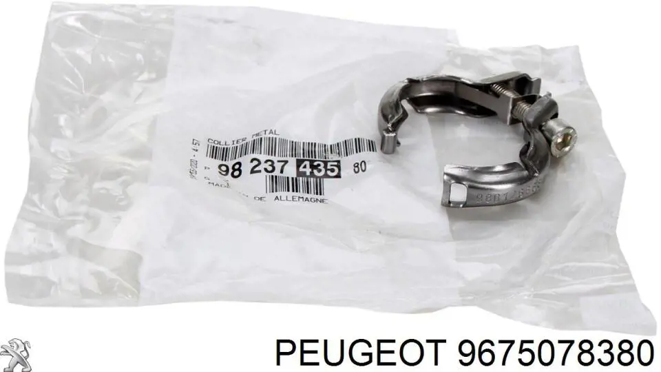 Almohadilla de tope, silenciador para Peugeot 308 